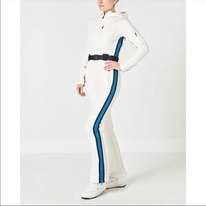 Perfect Moment White Blue Goop Gt Ski One Piece Ski Suit NWT Large Waterproof